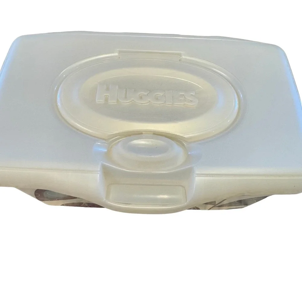 Huggies Baby Wipes Container EMPTY Wipe Case Holder Blue & Purple